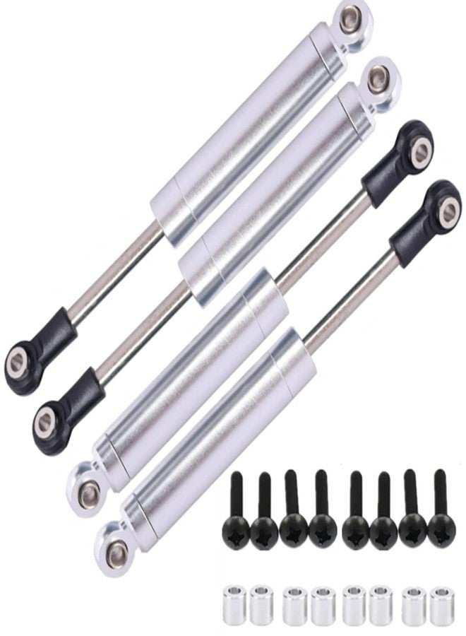 UURCSKY Alloy 112mm Internal Spring Shock Absorber Damper For 1/10 Rc Car Crawler Truck Hpi Hsp Rc4wd Losi Axial Hop-Up Parts 4PCS/set (Silver) - Image 1